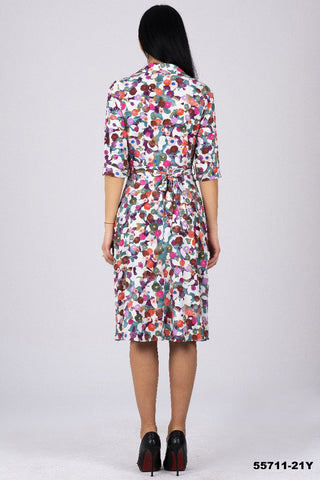 Collared Floral Dress