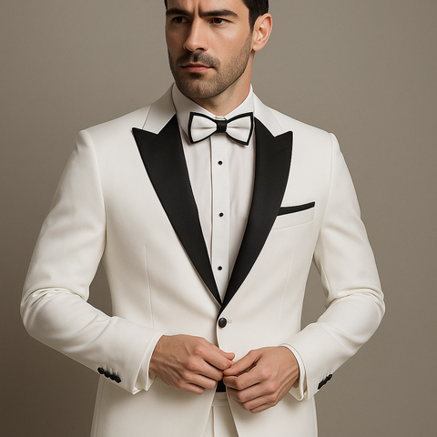 Plus Size White Tuxedo