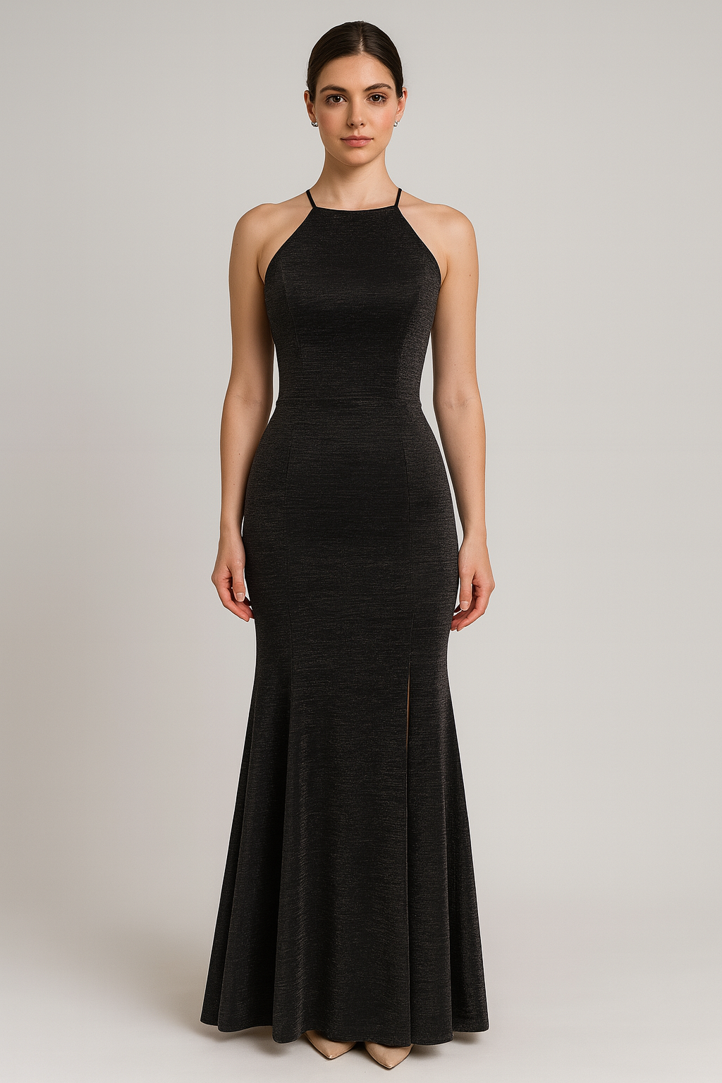 Black Metallic Dress