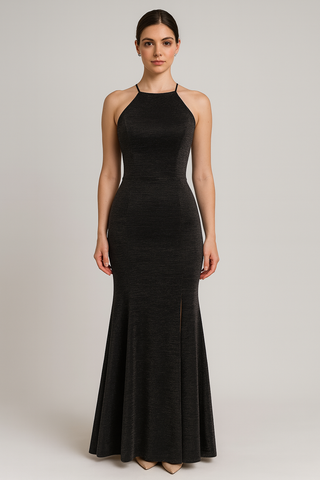 Black Metallic Dress