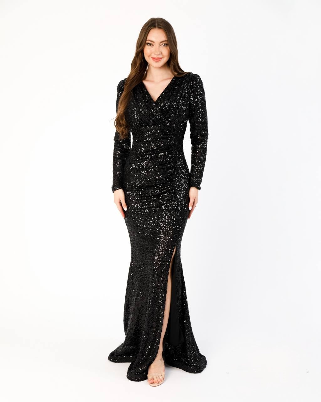 Black Sequin Dress