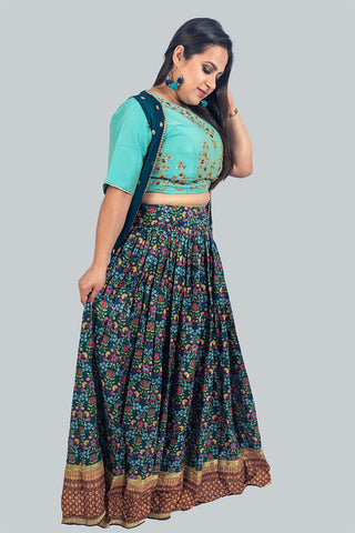Indowestern Long Skirt Set