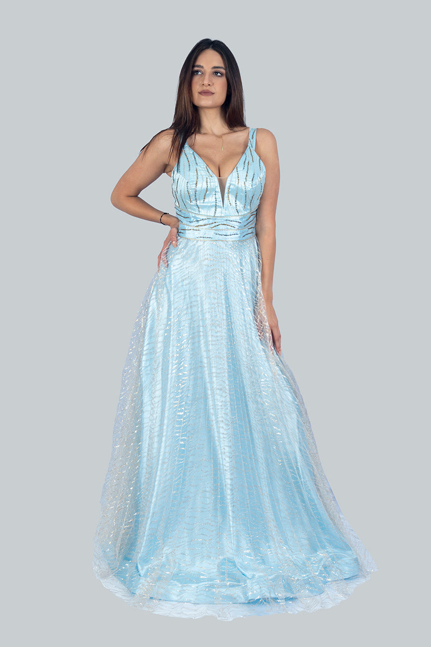 Blue Evening Gown