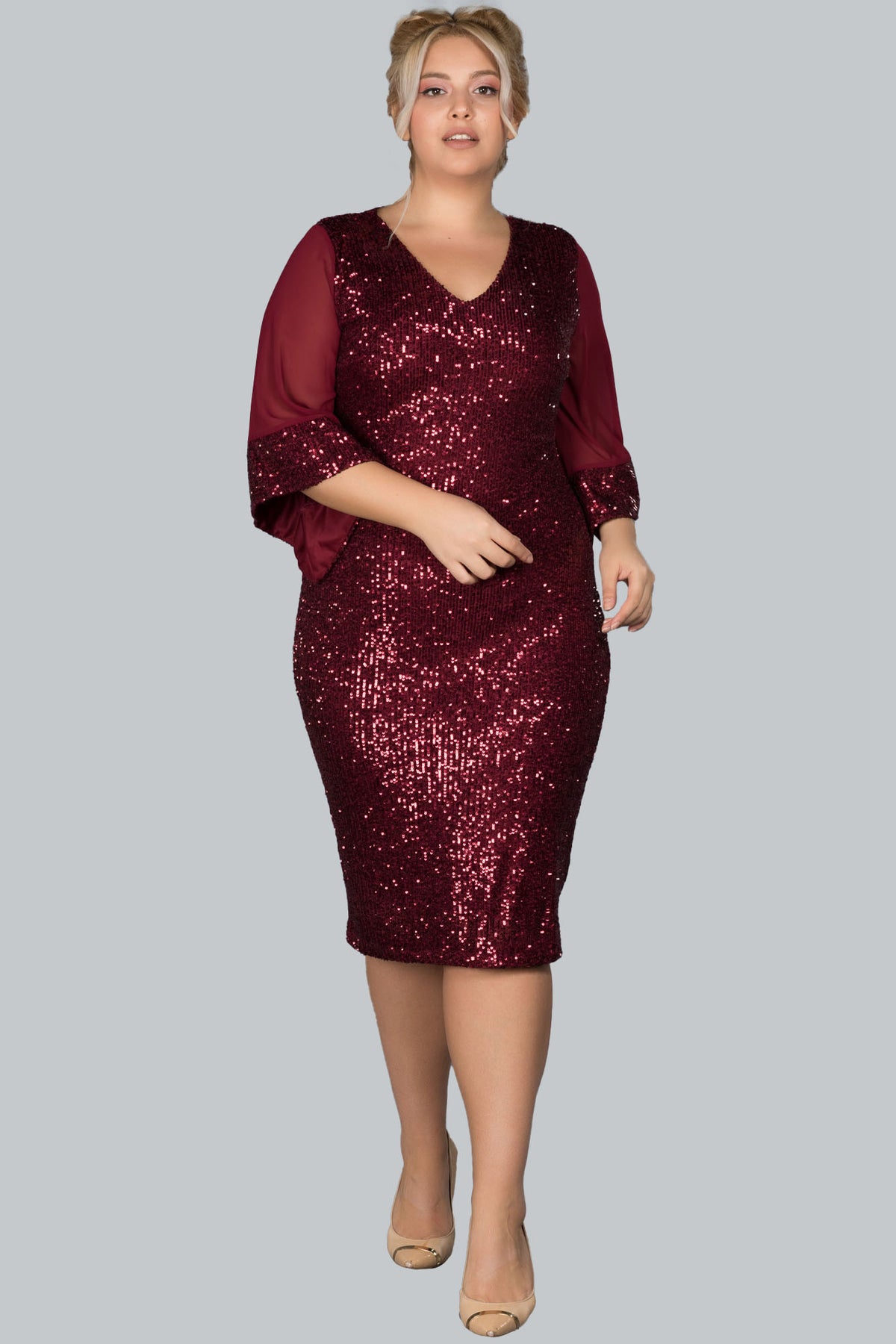 Plus Size Sequin Dress